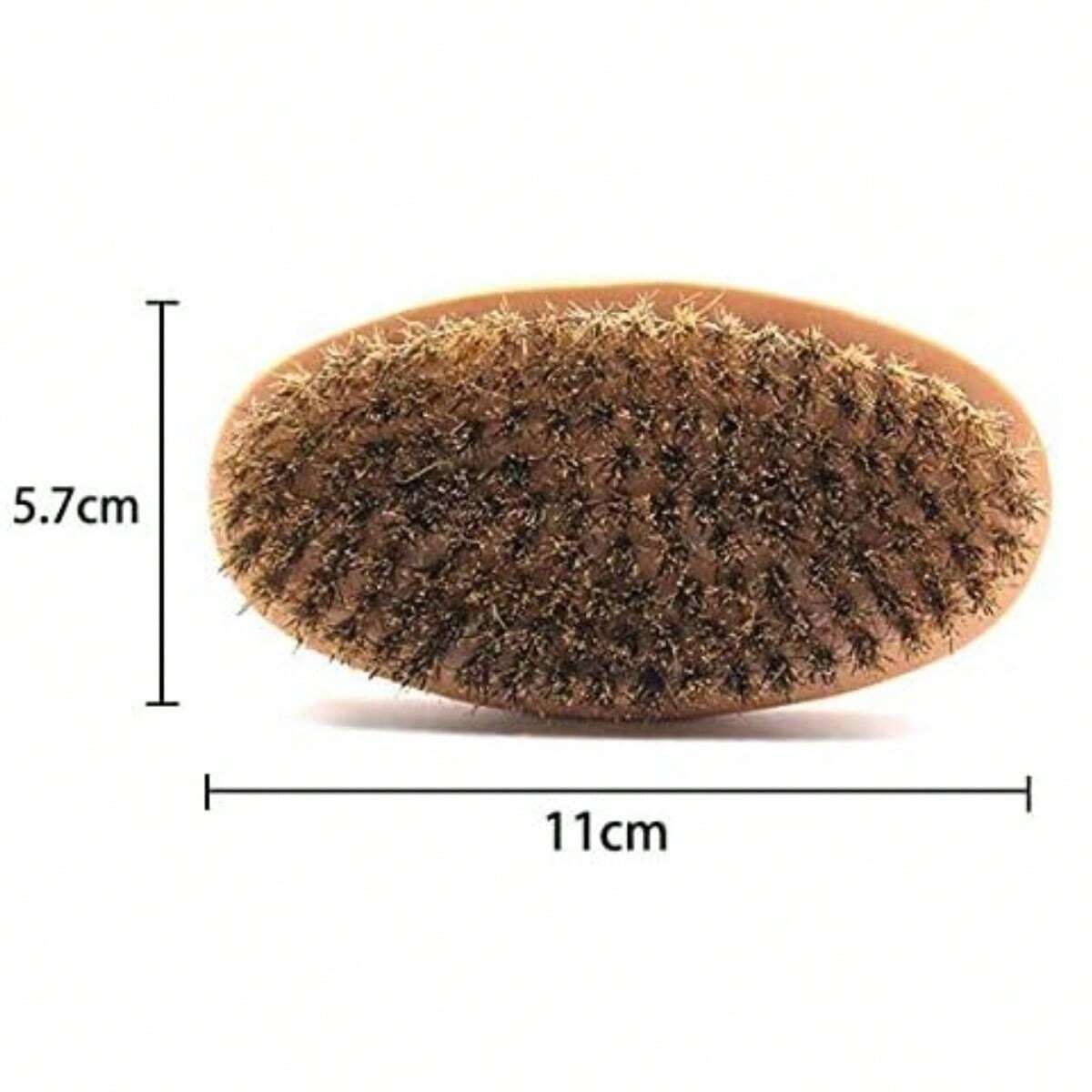 Beard Brush, First Cut Boar Bristles, Shaving Brush Exfoliates Skin