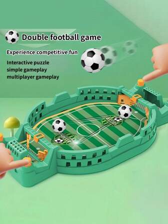 1 set Mesa de futbolín doble de batalla para niños, juego interactivo padres-hijos, juego de mesa de rompecabezas educativo, juguete para niños de entre 9 años, juguetes para niños de 10 años, mesa y silla para niños