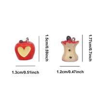 樹脂材質DIY手鍊項鍊耳環鑰匙扣掛件夏季海灘度假腳鏈派對禮物珠寶配件 - 紅色 - 查看 3