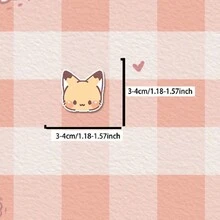 Cute Fox  Sticker Pack For Journaling, Diary, Phone Decoration Or Kids Craft - White - View 2