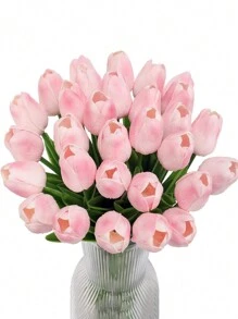 12 pezzi di fiori di tulipano artificiali assortiti, rosa chiaro e bianco rosa, adatti per la decorazione di giardini esterni, decorazioni interne ed esterne, decorazione di vasi, piante finte, decorazione per tutte le stagioni, oggetti di decorazione per la stanza, decorazione floreale domestica, davanzale, portico, vaso da giardino interno ed esterno, decorazione per matrimoni e feste, forniture per feste di compleanno, regalo per la festa della mamma e del papà, decorazione in stile bohémien, accessori per composizioni floreali fai-da-te