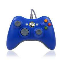 Control Alámbrico Azul Para Xbox 360 - Azul - Ver 1