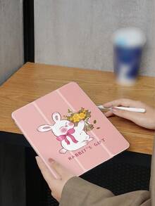 Cute Rabbit Case Compatible With IPad New IPad Air4/5 10.9inch,Compatible With Huawei Metepad 11/ Tab/5 Cover,With Pen Holder,Supports Automatic Sleep/Wake Lid - Multicolor - View 5
