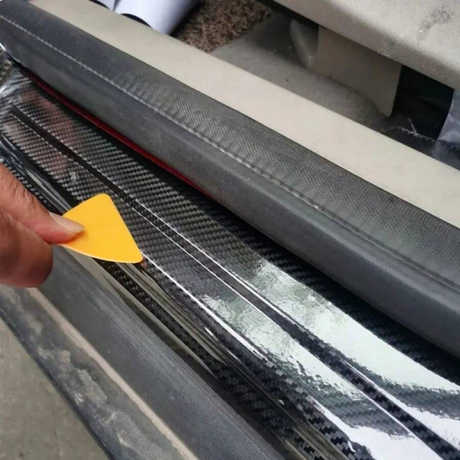 3d Carbon Fiber Car Stickers Diy Adhesive Protective Strip Car Door 3d Carbon Fiber Car Stickers Diy Adhesive Protective Strip Car Door