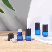 10/20/30pcs 1ml Blue Glass Roll-On Bottles, Essential Oil Containers, Roller Bottles, Sample Vials, Perfume Vials - Multicolor - View 4