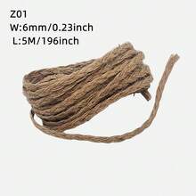 Cuerda de yute natural vintage con lazo de cintas de 5 metros por rollo, para envolver regalos, manualidades, decoración de bodas y fiestas hechas a mano - Z06 - Ver 7