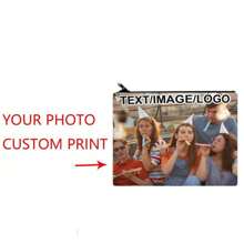 Custom Posters Customized Your Picture Photo Paper Prints Personalized Cosmetic Bag Linen Zipper Hand Bag Storage Bag - White - View 1