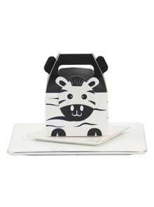 3 piezas de Nueva Caja de Cartón para Hacer Pasteles y Repostería con Empaque de Mano y Papel de Embalaje Aleatorio, Caja de Galletas para Llevar a Mano, Caja de Dulces para Regalos de Fiesta de Bodas - Multicolor - Ver 6