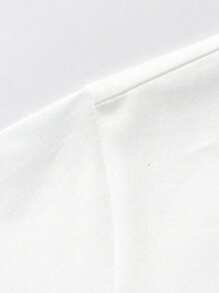 Balabala Áo thun tay ngắn cho bé gái Áo thun cho bé gái Quần áo trẻ em 2024 Mùa hè mới đơn giản đa năng - trắng - Xem 3