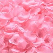 1000pcs Artificial Rose Petals For Wedding, Confession, Decoration, Scattering, Proposing On Valentine\ Day To Create Romantic Atmosphere In Room Decoration - Multicolor - View 9
