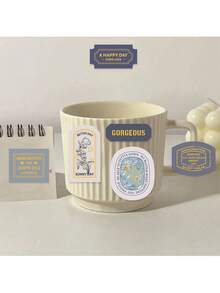 40pcs Drawer Stickers, Writing Paper, Creative Retro DIY Collage Decorative Stickers.Suitable For Photo Albums, Diaries, Cups, Laptops, Mobile Phones, Scrapbooks - Multicolor - View 6