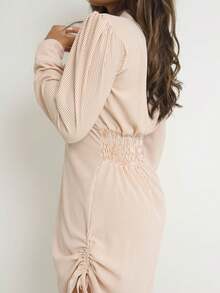 Women Dresses - Màu be - Xem 4