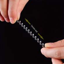 10 pezzi Regolatore di misura anello con inserto a molla, adattatore di diametro di anello adatto per anelli allentati - Colore trasparente - Visualizzare 7