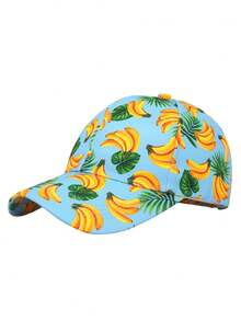 一頂男女通用的棒球帽，採用風景圖案，時尚多變的設計，非常適合戶外運動和休閒活動，帽沿可遮陽 - 彩色 - 查看 18