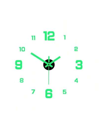 Night Verlichting Klok DIY Wand Creative Spiegel Finish Sticker Clock,Home ,Room Birthday Graduation Bedroom Dormitory Back To School view 3