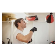 Bola de velocidad Pera de Box ! piezas Gym Ejercicio Negra - Negro - Ver 2