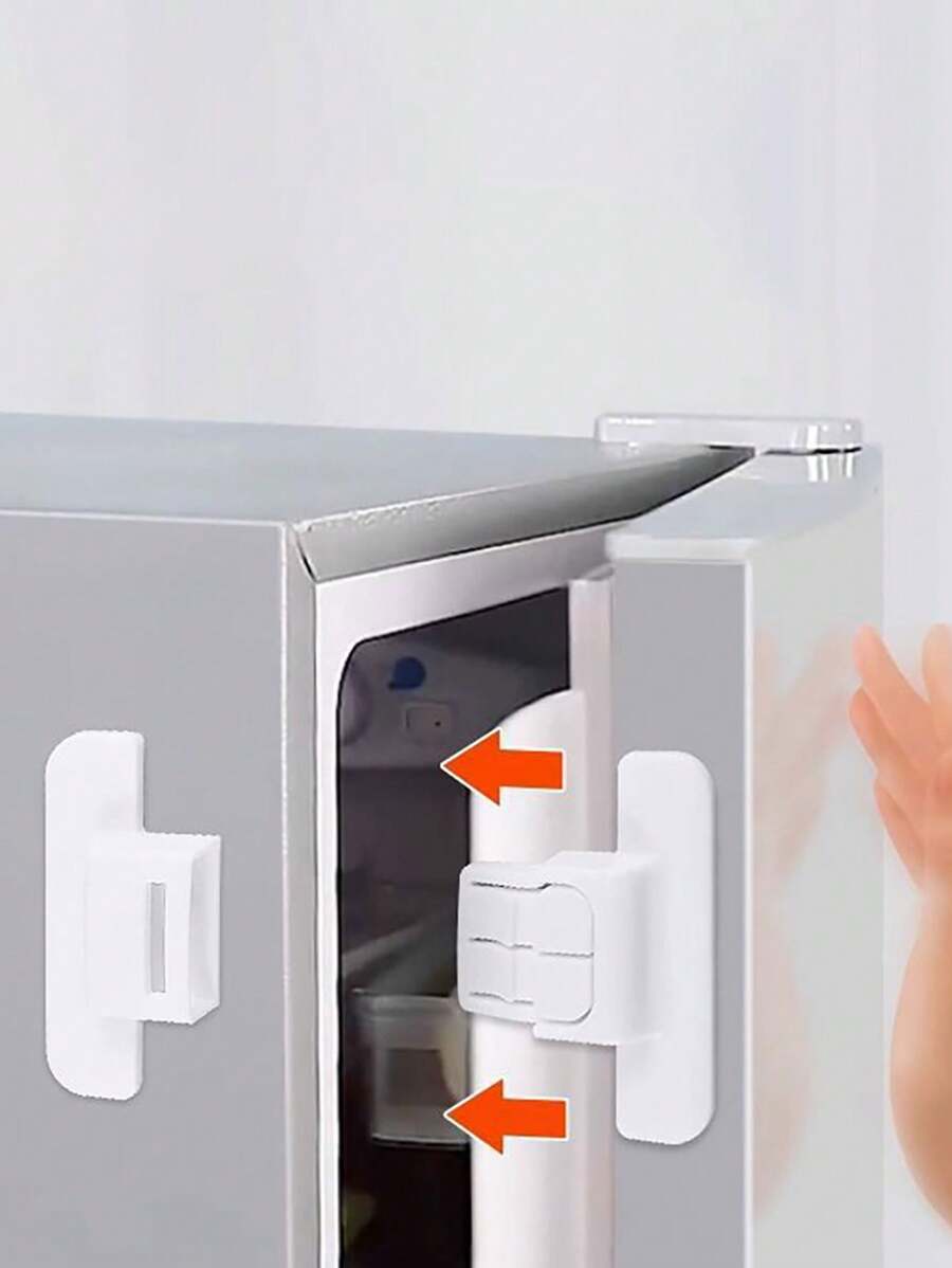 1/5pcs Refrigerator Lock, Fridge Door Fixed Clip, Fridge Door Stopper, Water Dispenser Lock