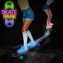 Led Light Up White Shoelace, Blinking Shoelace For Night Parties, Music Concerts, Dance Parties, Graduation Ceremonies Running, Skating, Cycling, Ktvs, Cool Light Fluorescent Mixed Color Performance Shoelace - Multicolor - View 11