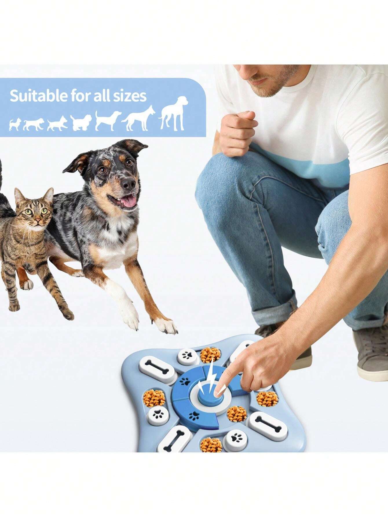 katzenbabys spielzeug 1 Stück Haustier Puzzle Spielzeug Hund Katze Spielzeug Slow Food