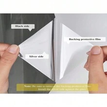 Película de aislamiento térmico para ventanas, protector solar y calcomanía de vidrio reflectante de una sola dirección, película bloqueadora de luz para edificios - Gris - Ver 4