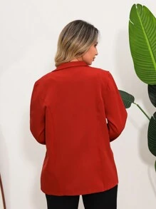 Women Coats - 酒紅色 - 查看 2