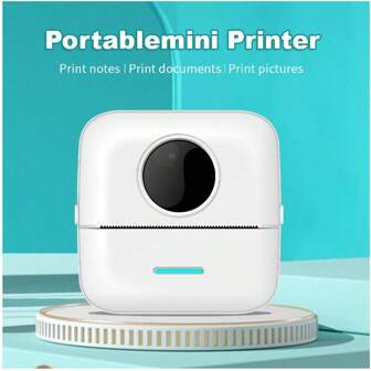 多功能迷你打印機+10捲熱敏紙張