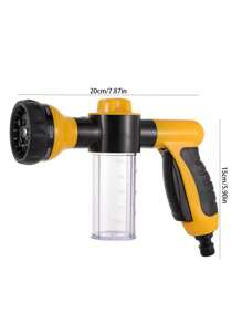 GOUN HOSE 1入組花園多功能泡沫洗車水槍，家用泡沫噴霧瓶洗車神器 - 黃色 - 查看 2