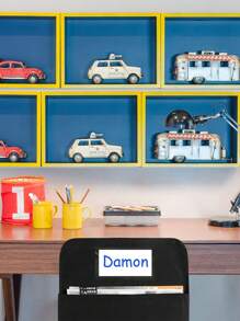 1/3pcs, Chair Storage Pocket, Chair Back Buddy Pocket, Classroom Chart Back Of Chair Organizer, For Classroom Chairs School Chair Bag For Kids Keeping Table Organized, Organize Your Classroom With Chair Back Hanging Pocket And Seat Sack With Name Tag Pocket (Black) - Black - View 8