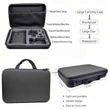 Accessories Kit For Gopro Hero 12 11 10 9 Black Carrying Bag Waterproof Housing Case Tripod Set For Go Pro Hero12 Hero11 10 9 Action Camera Accessory - Black - View 3