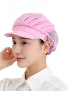 Gorro de cocina con estilo coreano transpirable, gorro de chef de cocina, gorro de higiene de alimentos, gorro de fábrica de taller, gorro de camarero, gorro de trabajo de trabajador, gorro de cocina. - A - Ver 9