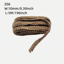 Cuerda de yute natural vintage con lazo de cintas de 5 metros por rollo, para envolver regalos, manualidades, decoración de bodas y fiestas hechas a mano - Z06 - Ver 12