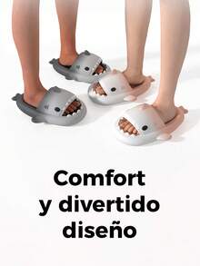 Sandalias De  Tiburón con  Estilo y Aventura en Cada Paso, Material Anti Deslizante. - Blanco y Rosa - Ver 7