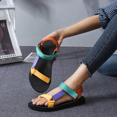 女士原创夏季凉鞋新款百搭户外运动休闲沙滩鞋