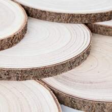 2 Pieces 6-7 Inch Round Natural Wood Slices For Centerpieces / Crafts / Painting / Table Decorations / Wedding Decorations / DIY Projects / Christmas Decorations