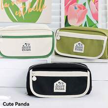 1 Hộp Đựng Bút Chì Hình Gấu Trúc Dung Tích Lớn Dành Cho Học Sinh, Hộp Đựng Văn Phòng Phẩm Trường Trung Học Cơ Sở Và Tiểu Học, Túi Đựng Bút Chì Phong Cách Cho Bé Trai Và Bé Gái - Nhiều màu - Xem 2