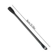 Set de 50 herramientas para remover puntos negros, extractor de espinillas, extractor de comedones de acné, raspador de puntos negros, palitos desechables para limpieza de la nariz - Negro - Ver 2