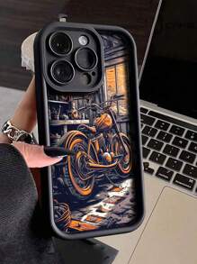 Vintage Motorcycle Style Heavy Duty Anti-Fall Colorful Painted Phone Case Cover Compatible With IPhone 15 Pro Max, Apple P13 P14 P11 P12 XS XR 78P 78GE S2, Samsung A50 A12 A32 A52 A72 A51 A21S A13 A14 S22 Ultra S23 A33 A53 S20FE, Xiaomi Redmi 11 Youth 12 Pro 12/12X Note 11 9A 9C Poco X3 NFC, Redmi 10, Redmi 9, Note 9 12C, Note 11 Pro, Redmi 10C, Note 8 Pro - Multicolor - View 1