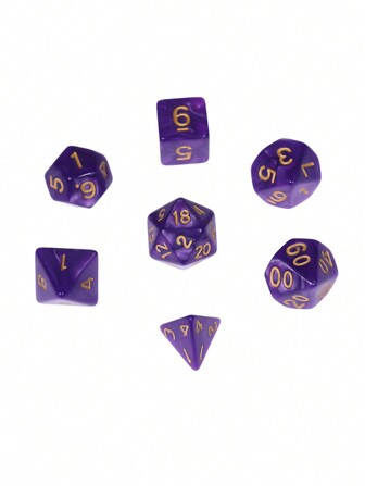 7入組多面珍珠點綴骰子套裝酒吧遊戲道具創意派對遊戲情侶遊戲飲酒遊戲家庭遊戲新年遊戲情人節禮物婚禮遊戲生日遊戲派對遊戲