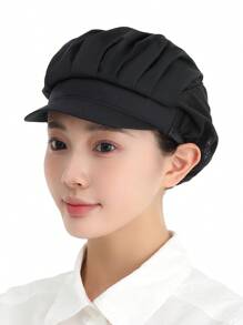 Gorro de cocina con estilo coreano transpirable, gorro de chef de cocina, gorro de higiene de alimentos, gorro de fábrica de taller, gorro de camarero, gorro de trabajo de trabajador, gorro de cocina. - A - Ver 11