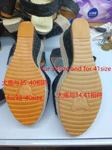 New Arrival Stylish Elegant Platform Thick Sole Comfortable Women's Sandals - Wedge Heel Sandals With Hook-And-Loop, Thick Bottom Platform Shoes, Breathable Lace Hollow Out Wedge Sandals, Open Toe Waterproof Platform High Heel Sandals For Women, Versatile Banquet Matte Shoes