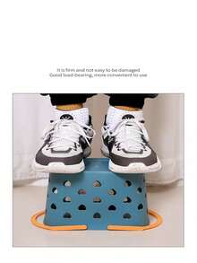 1pc Portable Plastic Shower Caddy, Organizer For Bathroom Toiletries And Cosmetics, Storage Basket - Pink - View 7