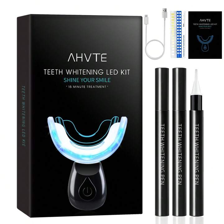 ☆新品＊白い歯✴︎コンフォートLEDオプティック ホワイトニング キット Colgate コルゲート 歯磨き粉 4個セット ホワイトニング optic