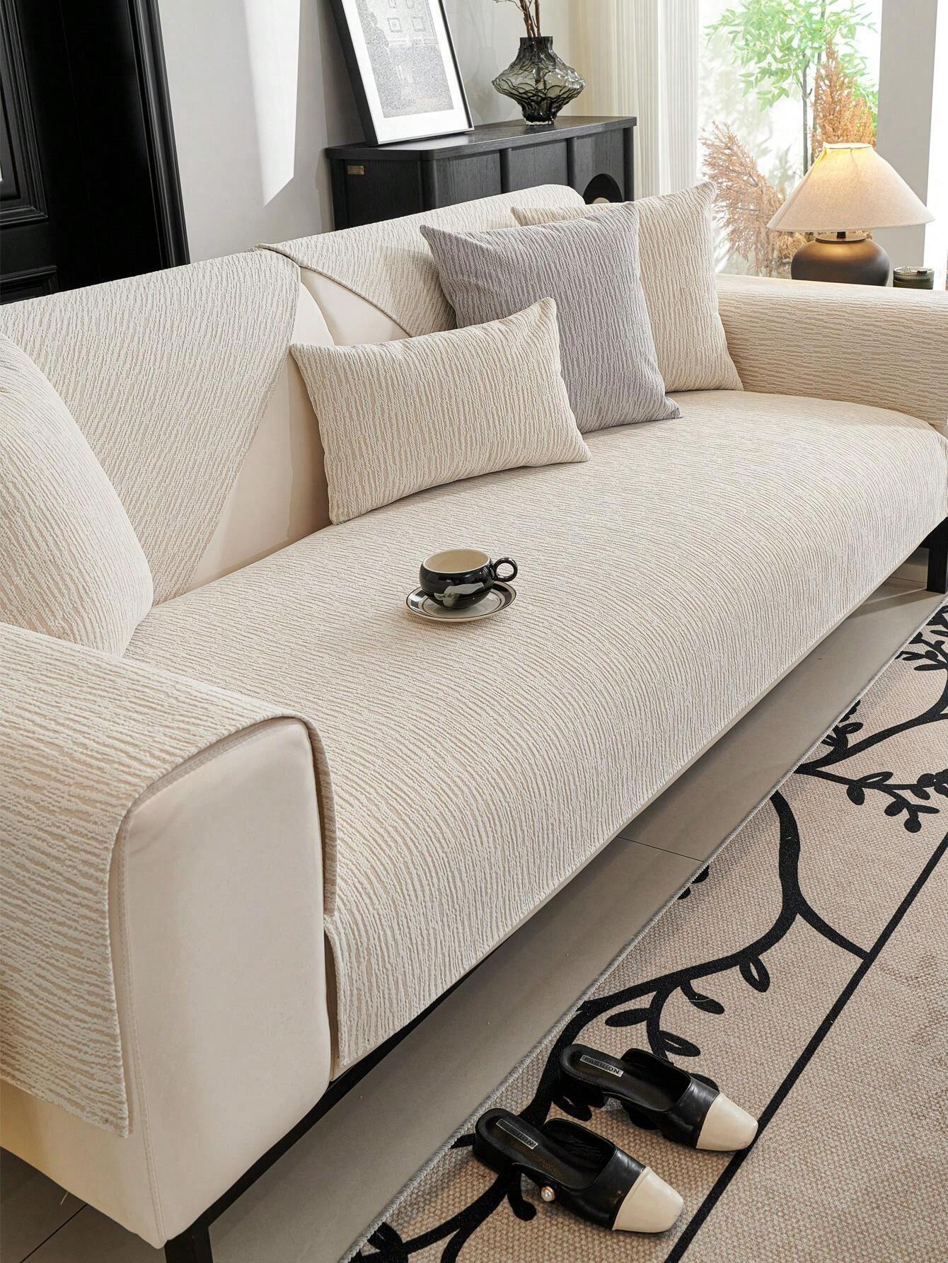 1pc Waterproof & Oilproof Sofa Cushion Cover Universal Sofa Pad, Anti