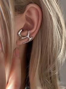 1 Set Of Asymmetrical Decorative Earrings, French Vintage Style All-Match Stud Earrings Halloween