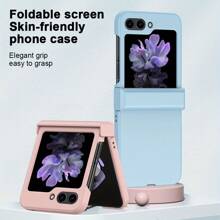 Blue Compatible With Samsung Galaxy Z Flip 5 Folding Phone Cases,Cute Fashion Anti Drop Full Protection Ruggedness Case - Blue - View 3