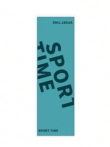 1入組印花運動毛巾，適用於跑步、健身、擦汗、降溫、防風披肩、身體護理、快速乾燥毛巾