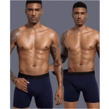 Men's Boxers Shorts Breathable Cotton Underwear - Noir - Voir 6