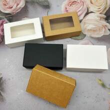 10pcs/Pack 11.5x7x3.5cm Kraft Paper Gift Box Soap Handmade Soap Package Paper Box Small Sundries Packaging Box