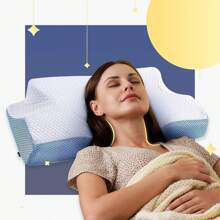 Z-HOM Memory Foam Pillow, Cervical Pillow For Head And Neck Support, Ergonomic Contour Pillow For Side Back Stomach Sleepers - trắng - Xem 1