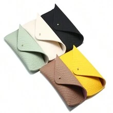 1pc Snakeskin Pattern Glasses Case PU Leather Glasses Bag Fashion Lightweight Sunglasses Box Solid Color Simply Eyewear Cases(5 Colors For Choose) - Various - View 6